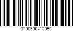 Código de barras (EAN, GTIN, SKU, ISBN): '9788580413359'