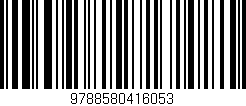 Código de barras (EAN, GTIN, SKU, ISBN): '9788580416053'