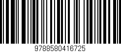 Código de barras (EAN, GTIN, SKU, ISBN): '9788580416725'