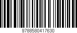 Código de barras (EAN, GTIN, SKU, ISBN): '9788580417630'