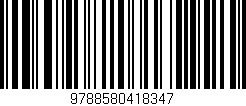 Código de barras (EAN, GTIN, SKU, ISBN): '9788580418347'