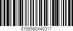 Código de barras (EAN, GTIN, SKU, ISBN): '9788580440317'