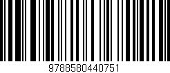 Código de barras (EAN, GTIN, SKU, ISBN): '9788580440751'