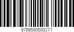 Código de barras (EAN, GTIN, SKU, ISBN): '9788580500271'