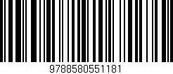 Código de barras (EAN, GTIN, SKU, ISBN): '9788580551181'