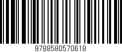 Código de barras (EAN, GTIN, SKU, ISBN): '9788580570618'