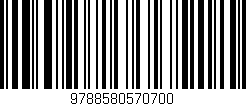 Código de barras (EAN, GTIN, SKU, ISBN): '9788580570700'