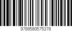 Código de barras (EAN, GTIN, SKU, ISBN): '9788580575378'
