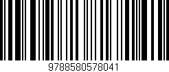 Código de barras (EAN, GTIN, SKU, ISBN): '9788580578041'