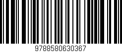 Código de barras (EAN, GTIN, SKU, ISBN): '9788580630367'