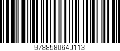 Código de barras (EAN, GTIN, SKU, ISBN): '9788580640113'