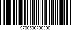 Código de barras (EAN, GTIN, SKU, ISBN): '9788580700398'