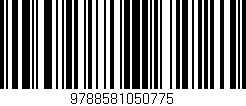 Código de barras (EAN, GTIN, SKU, ISBN): '9788581050775'