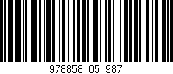 Código de barras (EAN, GTIN, SKU, ISBN): '9788581051987'