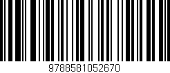 Código de barras (EAN, GTIN, SKU, ISBN): '9788581052670'