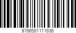 Código de barras (EAN, GTIN, SKU, ISBN): '9788581111636'