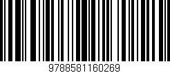 Código de barras (EAN, GTIN, SKU, ISBN): '9788581160269'