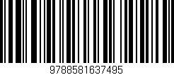 Código de barras (EAN, GTIN, SKU, ISBN): '9788581637495'