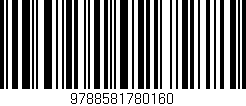 Código de barras (EAN, GTIN, SKU, ISBN): '9788581780160'