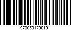 Código de barras (EAN, GTIN, SKU, ISBN): '9788581780191'