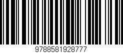 Código de barras (EAN, GTIN, SKU, ISBN): '9788581928777'
