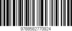 Código de barras (EAN, GTIN, SKU, ISBN): '9788582770924'