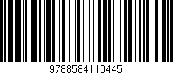 Código de barras (EAN, GTIN, SKU, ISBN): '9788584110445'