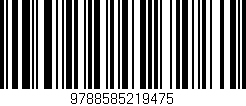 Código de barras (EAN, GTIN, SKU, ISBN): '9788585219475'