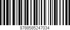 Código de barras (EAN, GTIN, SKU, ISBN): '9788585247034'