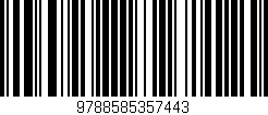 Código de barras (EAN, GTIN, SKU, ISBN): '9788585357443'