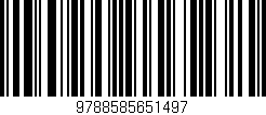 Código de barras (EAN, GTIN, SKU, ISBN): '9788585651497'