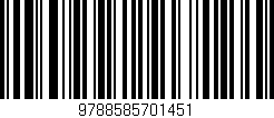 Código de barras (EAN, GTIN, SKU, ISBN): '9788585701451'