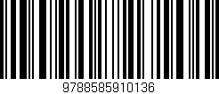 Código de barras (EAN, GTIN, SKU, ISBN): '9788585910136'