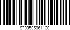 Código de barras (EAN, GTIN, SKU, ISBN): '9788585961138'