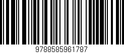 Código de barras (EAN, GTIN, SKU, ISBN): '9788585961787'