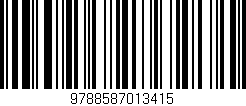 Código de barras (EAN, GTIN, SKU, ISBN): '9788587013415'