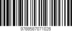 Código de barras (EAN, GTIN, SKU, ISBN): '9788587071026'