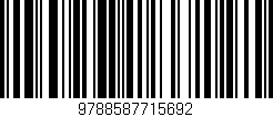 Código de barras (EAN, GTIN, SKU, ISBN): '9788587715692'