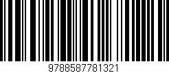 Código de barras (EAN, GTIN, SKU, ISBN): '9788587781321'