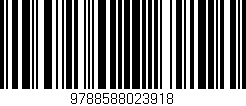 Código de barras (EAN, GTIN, SKU, ISBN): '9788588023918'