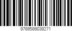 Código de barras (EAN, GTIN, SKU, ISBN): '9788588038271'