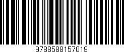 Código de barras (EAN, GTIN, SKU, ISBN): '9788588157019'