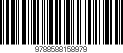 Código de barras (EAN, GTIN, SKU, ISBN): '9788588158979'