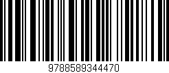 Código de barras (EAN, GTIN, SKU, ISBN): '9788589344470'