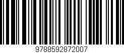 Código de barras (EAN, GTIN, SKU, ISBN): '9788592872007'