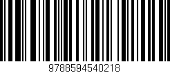 Código de barras (EAN, GTIN, SKU, ISBN): '9788594540218'