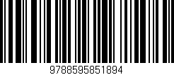 Código de barras (EAN, GTIN, SKU, ISBN): '9788595851894'