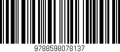 Código de barras (EAN, GTIN, SKU, ISBN): '9788598078137'