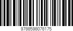 Código de barras (EAN, GTIN, SKU, ISBN): '9788598078175'