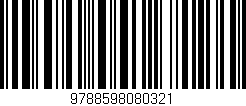 Código de barras (EAN, GTIN, SKU, ISBN): '9788598080321'